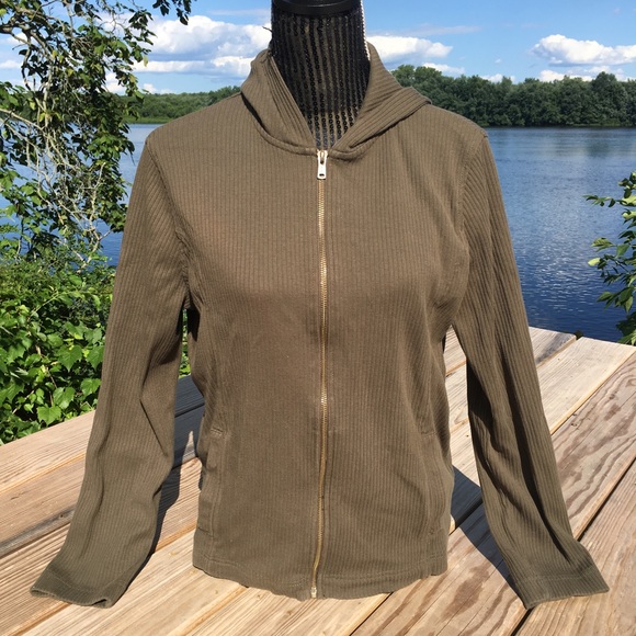 Ralph Lauren Jackets & Blazers - Ralph Lauren moss colored cotton zippered hoodie